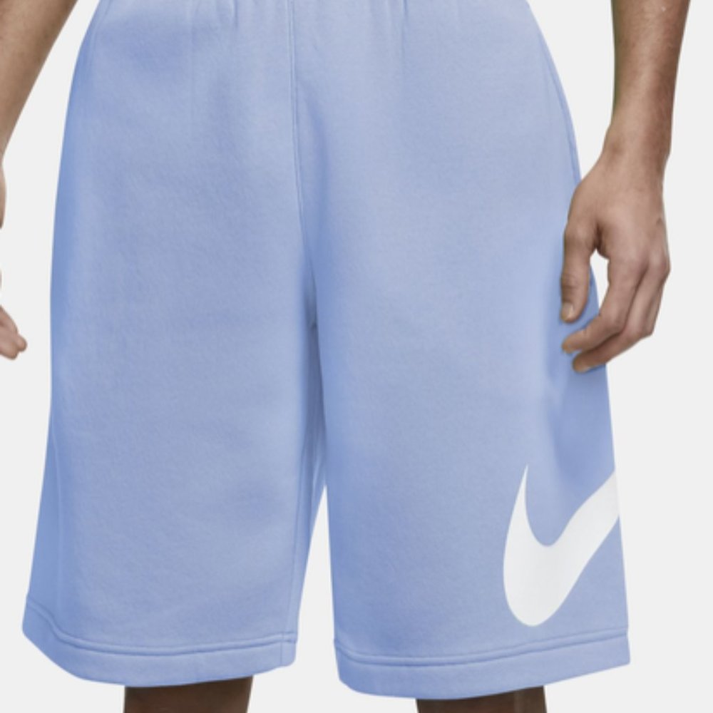 Nike Sportswear Club Men's Graphic Shorts Light Marine Blue NEW XXL